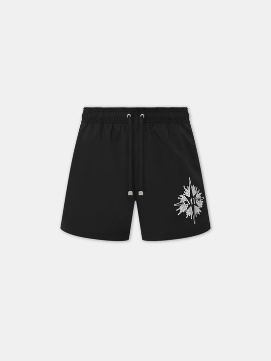 STARBURST SWIM TRUNK - Black