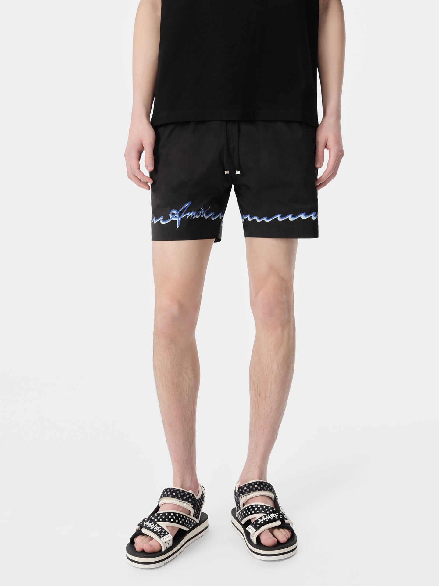 AMIRI WAVE SWIM TRUNK - Black