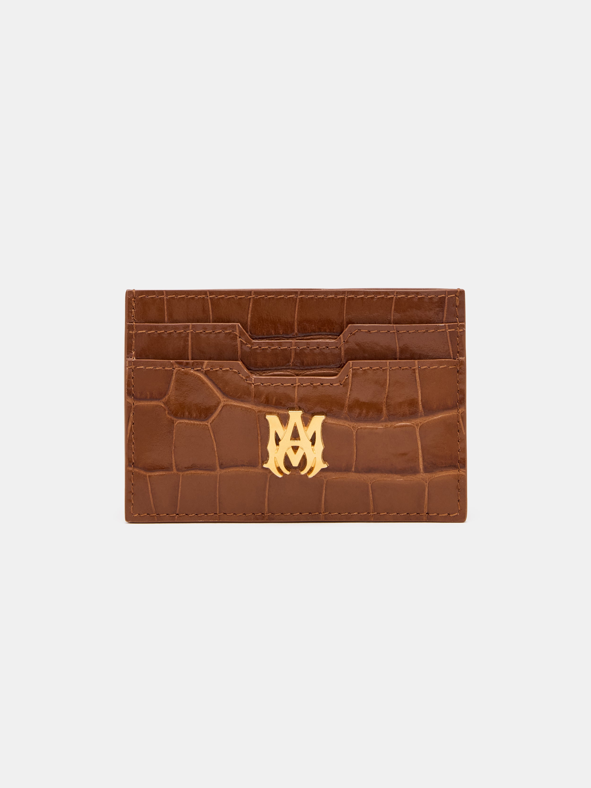 Product CROC EMBOSSED CARD HOLDER - MALT featured image