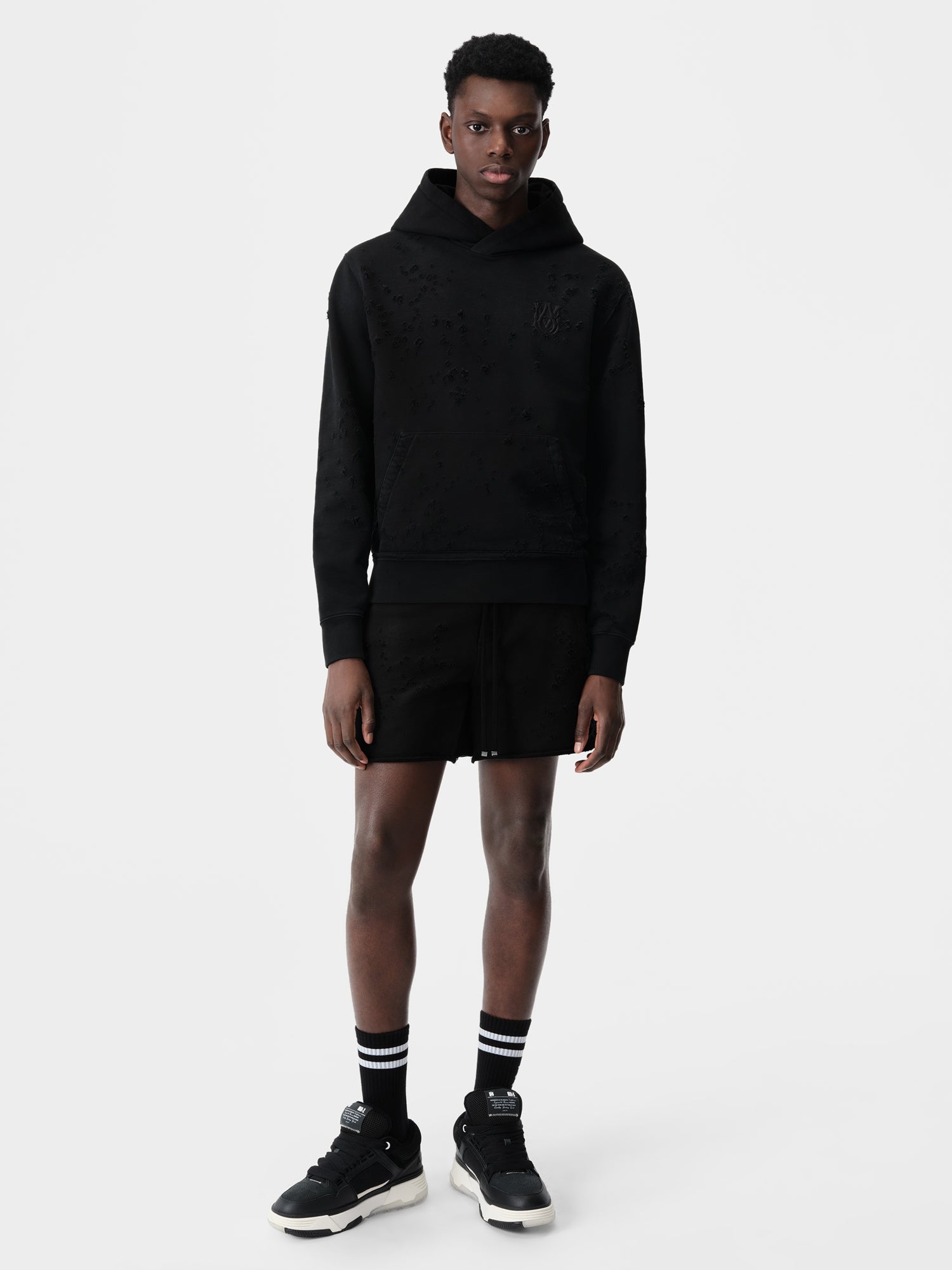 Product MA SHOTGUN EMBROIDERED HOODIE - Black featured image