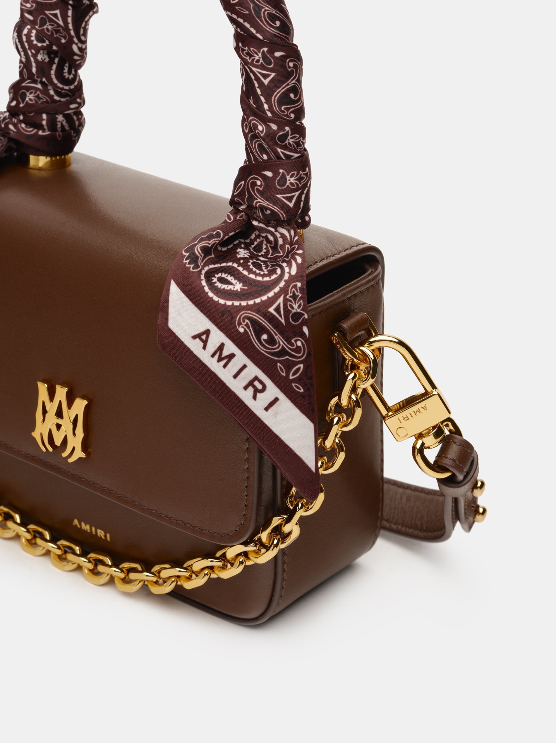 WOMEN - WOMEN'S MICRO MA BAG WITH CHAIN HANDLE - Brown – AMIRI