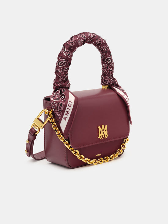 WOMEN - WOMEN'S MICRO MA BAG WITH CHAIN HANDLE - Burgundy