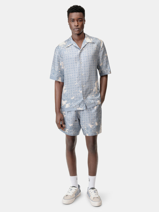 BLEACH BANDANA SHORT - Ashley Blue - AMIRI