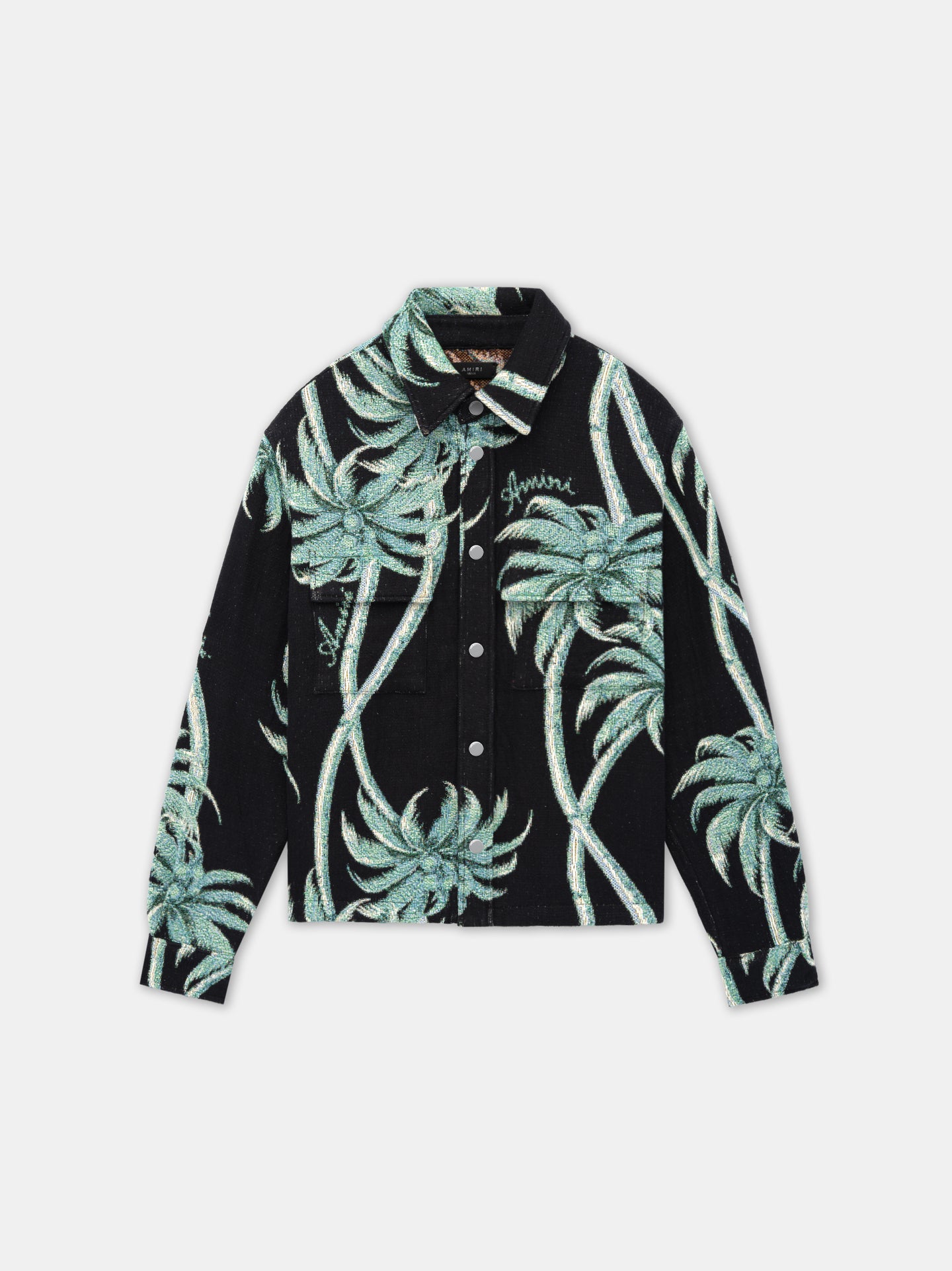 TWISTED PALMS TAPESTRY OVERSHIRT - Black