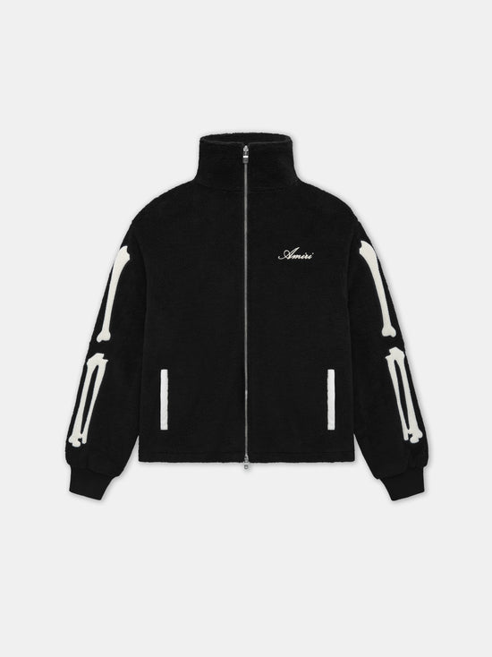 BONES FLEECE JACKET - Black