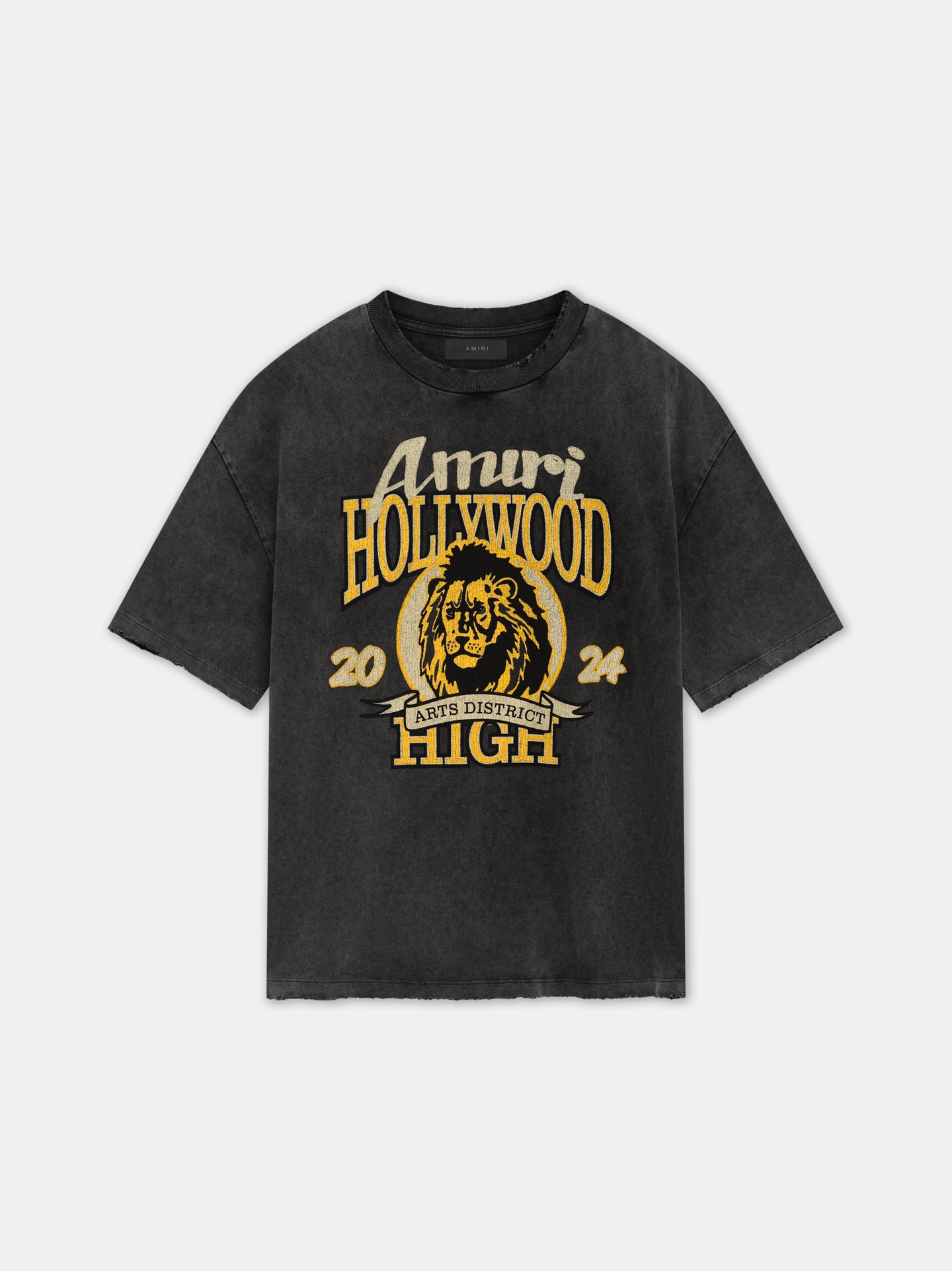 AMIRI HIGH LION SKATER TEE - Black