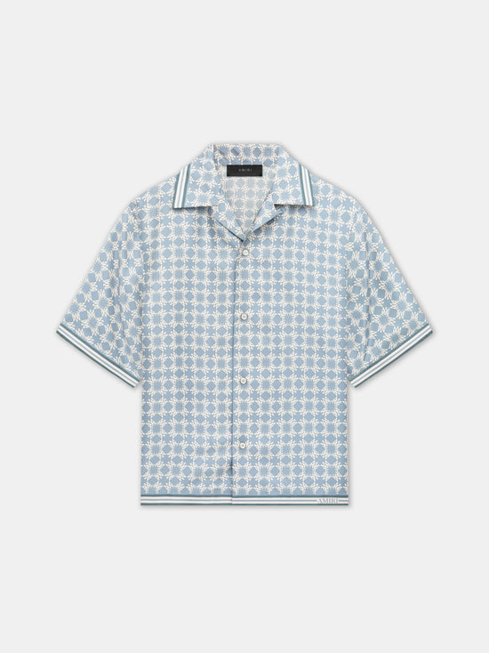 MA QUAD BOWLING SHIRT - Dusty Blue