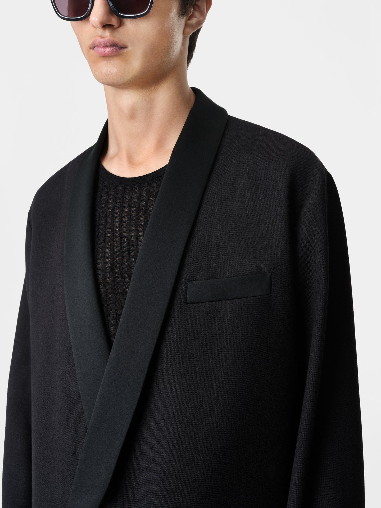 SMOKING JACKET - Black