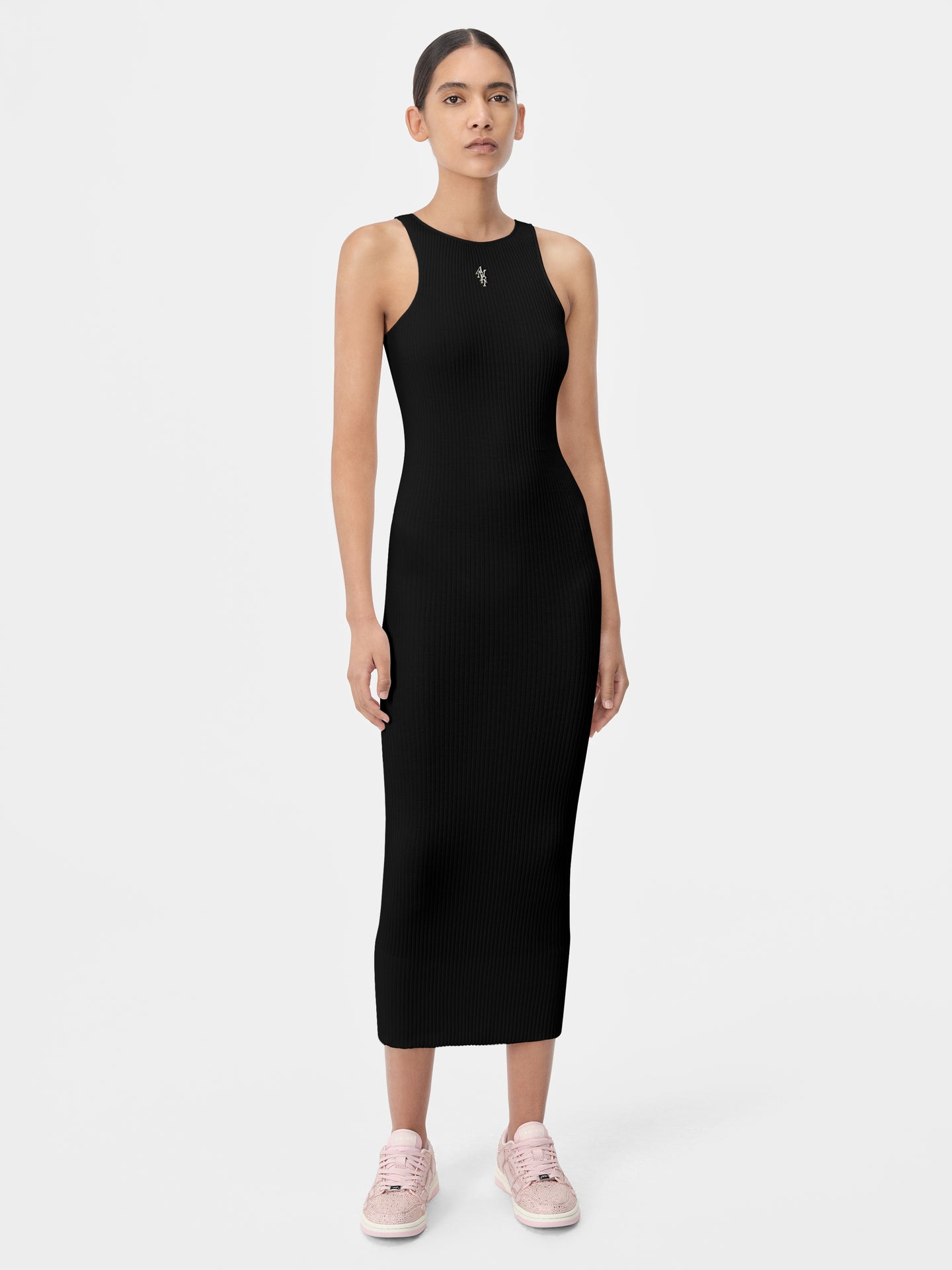 WOMEN - WOMEN'S AMIRI STACKED MAXI DRESS - Black