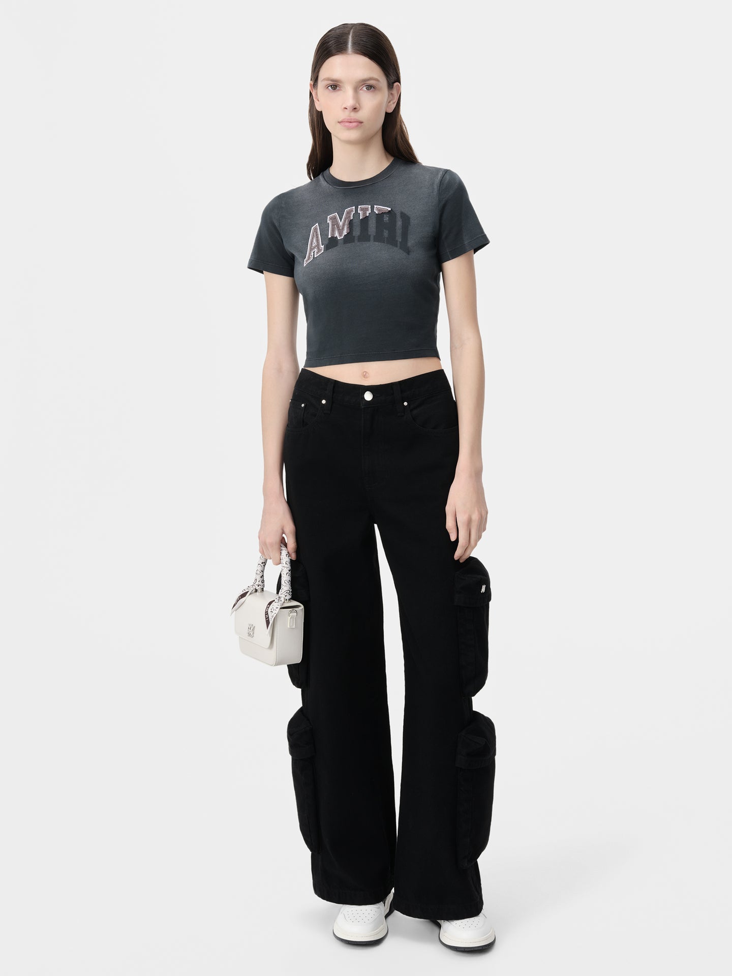 WOMEN - WOMEN'S AMIRI VINTAGE BABY TEE - Aged Black