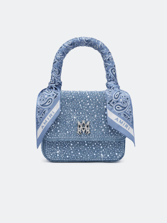 WOMEN - CRYSTAL DENIM MICRO MA BAG - True Blue