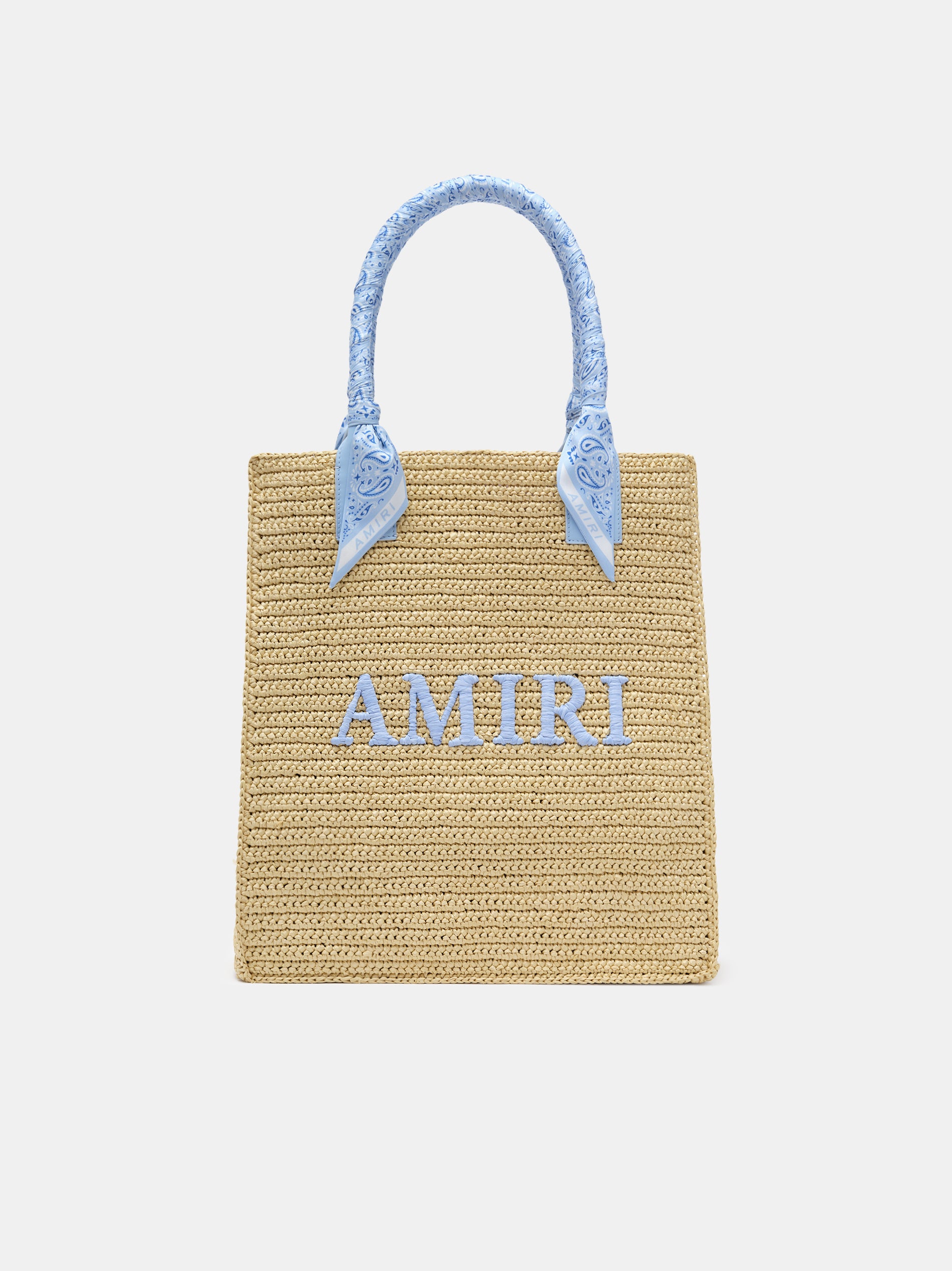 Product AMIRI RAFFIA TOTE - Blue featured image