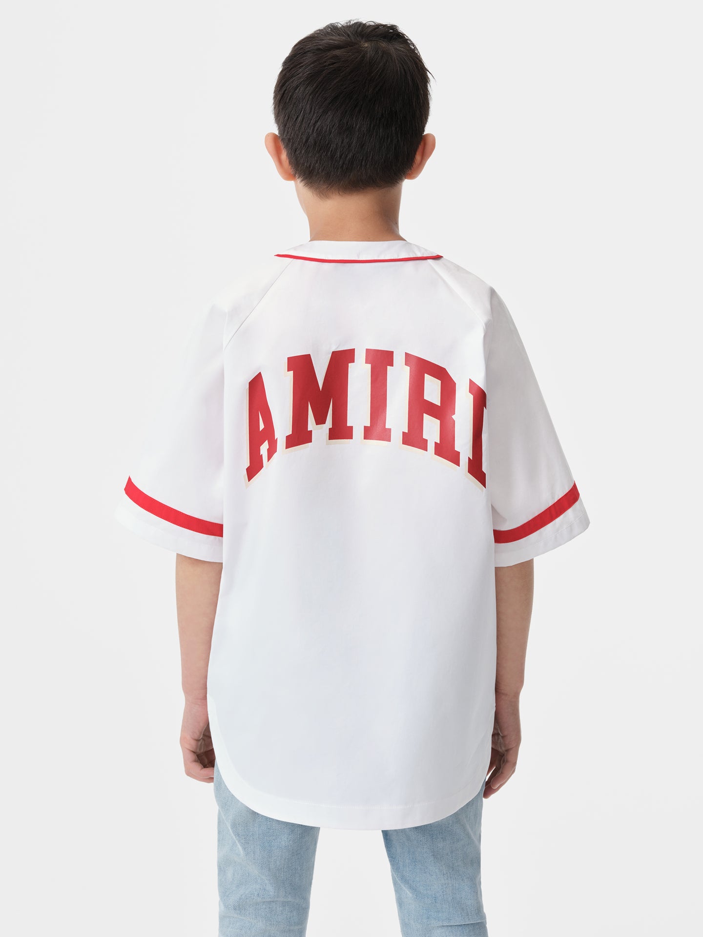 KIDS - KIDS' AMIRI 22 BASEBALL SHIRT - White