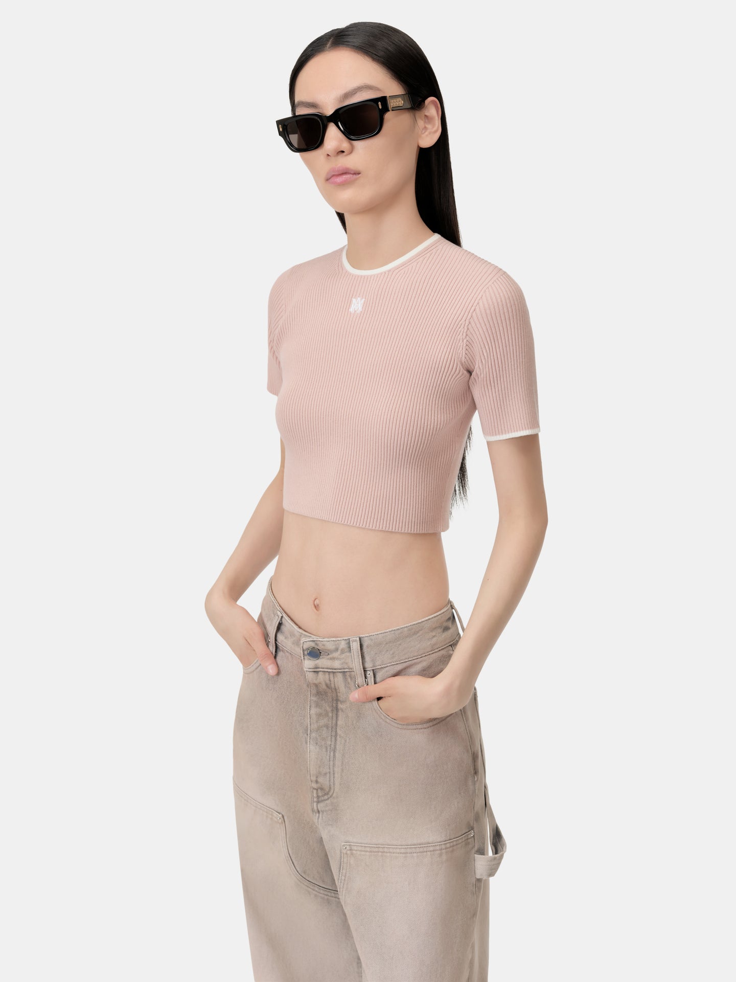 WOMEN - WOMEN'S MA BABY TEE - Dusk Pink - AMIRI