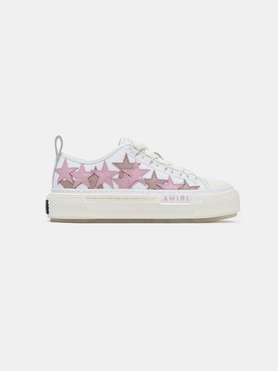 AMIRI Women's Stars Court Low in White Pink