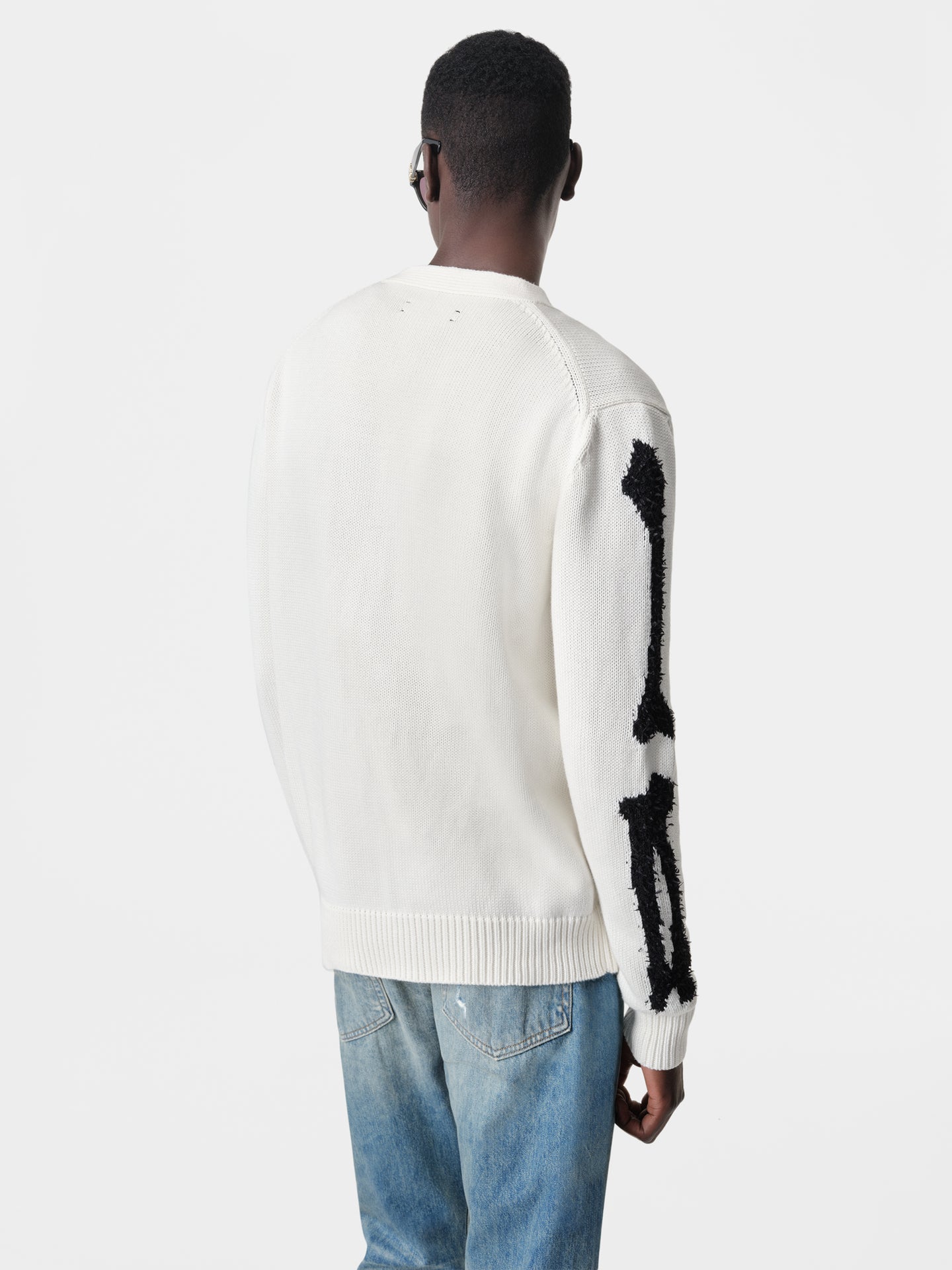 BONES CARDIGAN - White