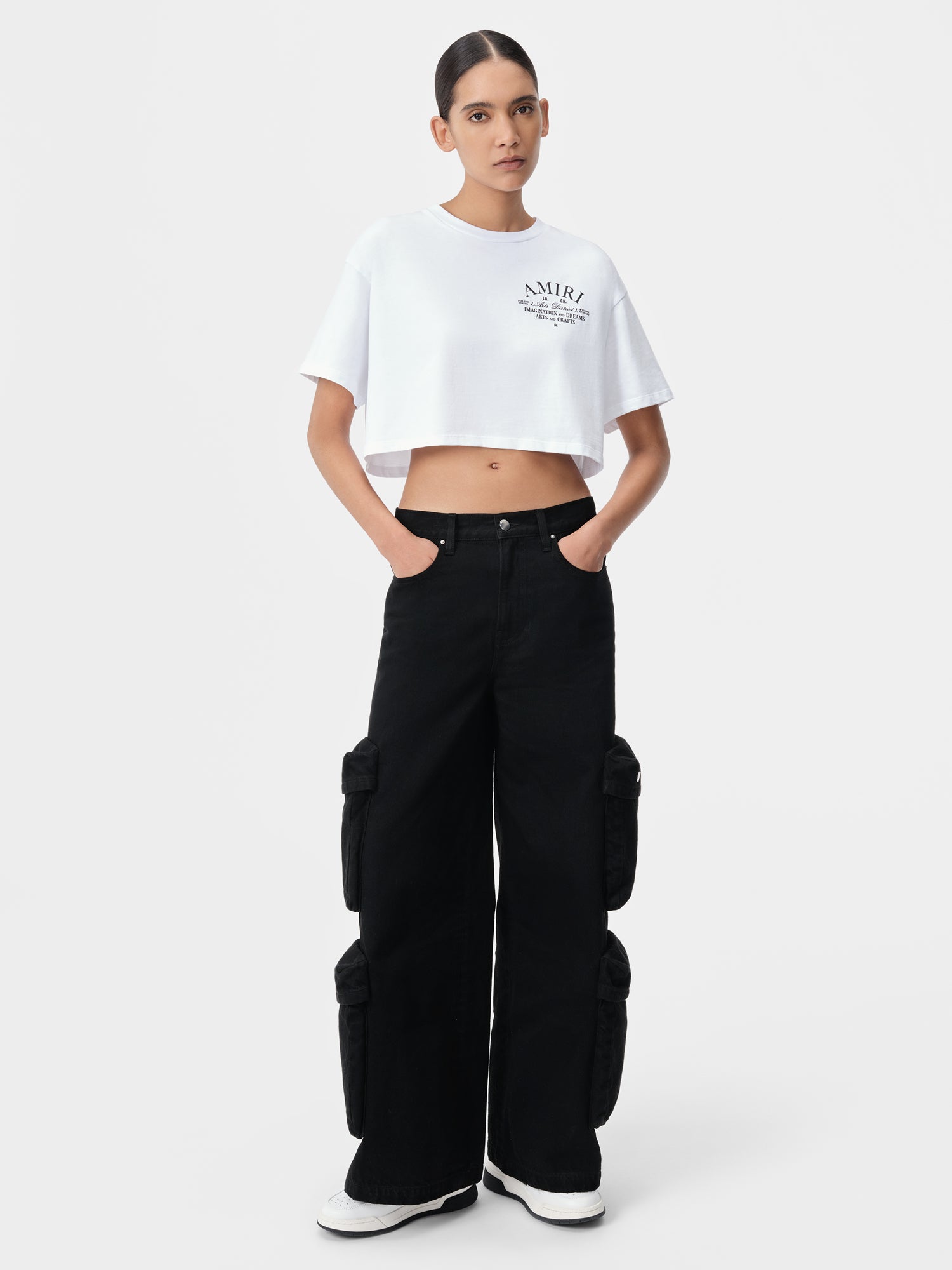 Product WOMEN - WOMEN'S ARTS DISTRICT CROPPED TEE - White featured image