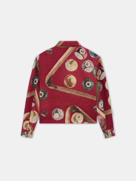 BILLIARDS TAPESTRY BLOUSON - Deep Red