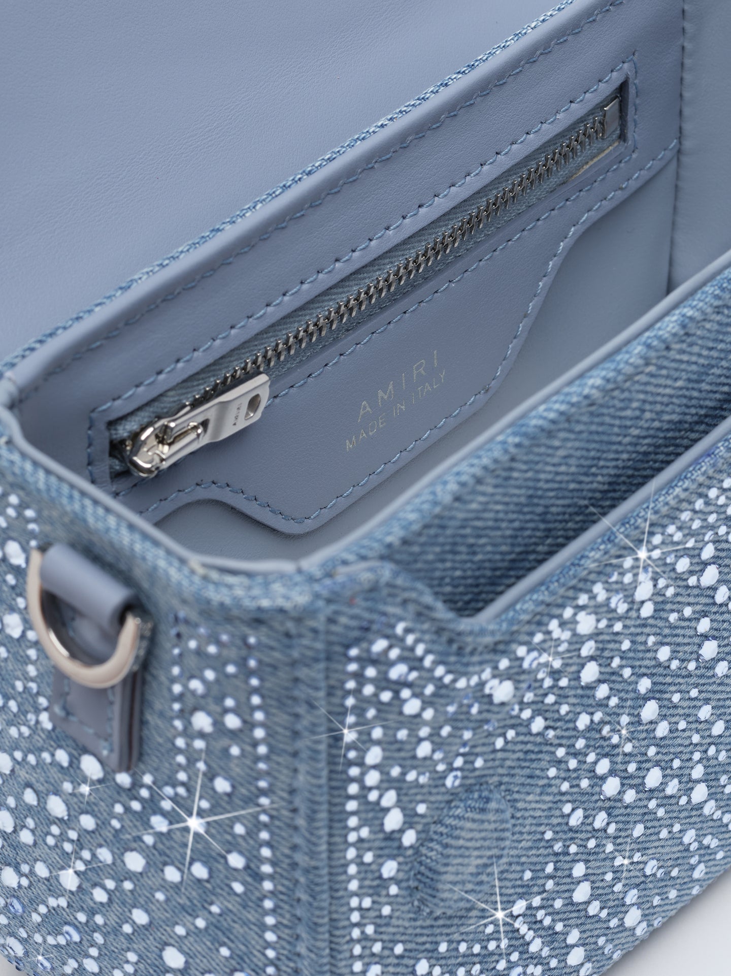 WOMEN - CRYSTAL DENIM MICRO MA BAG - True Blue