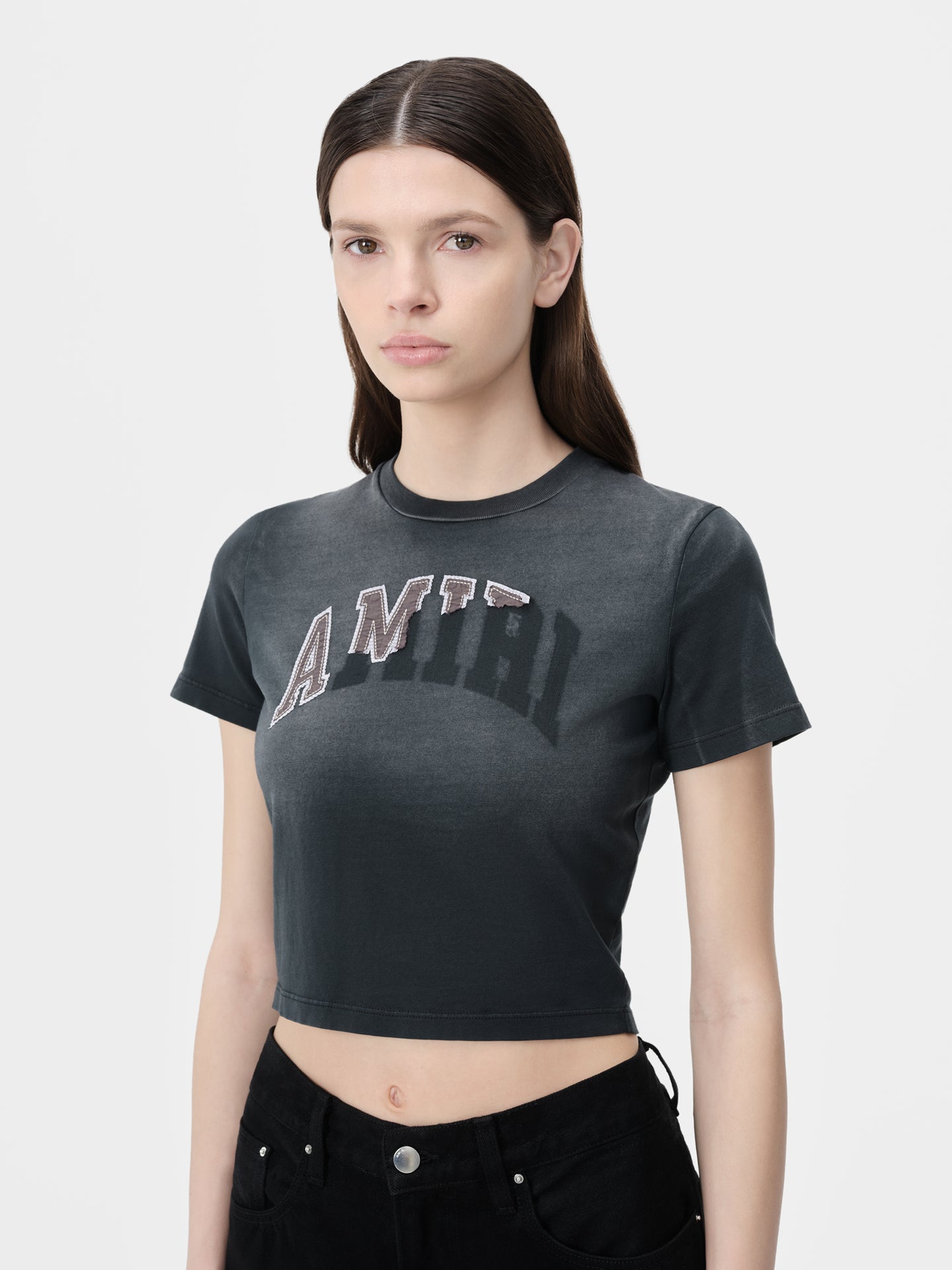 WOMEN - WOMEN'S AMIRI VINTAGE BABY TEE - Aged Black