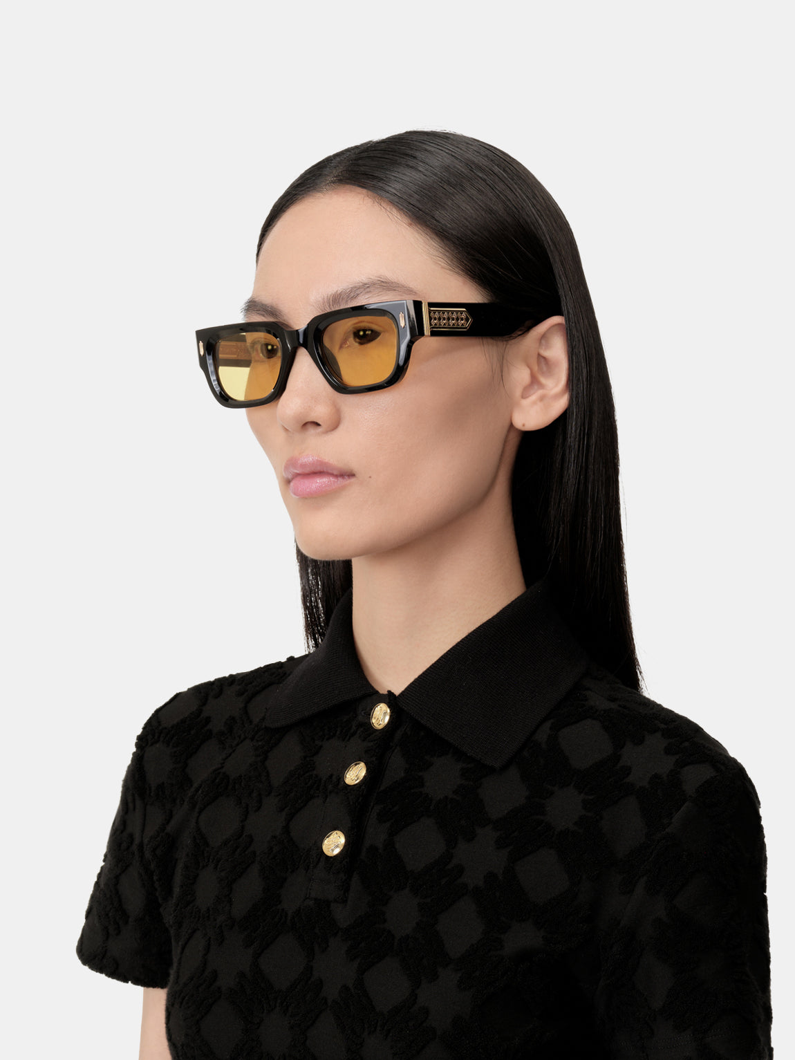 VENICE SUNGLASSES - Black Yellow - AMIRI