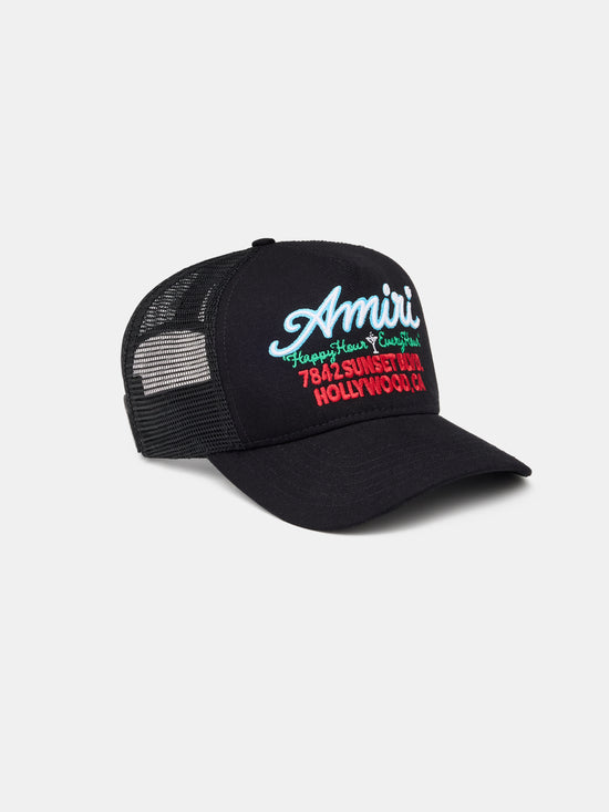 AMIRI NEON LIGHTS TRUCKER HAT - BLACK - AMIRI