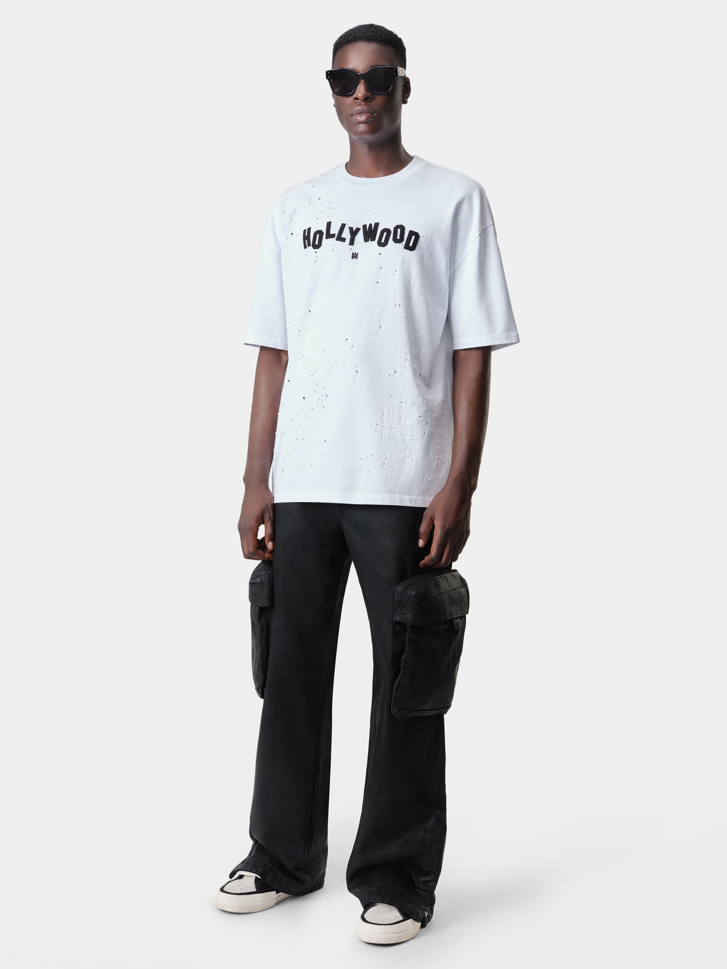 HOLLYWOOD SHOTGUN OVERSIZED TEE - White