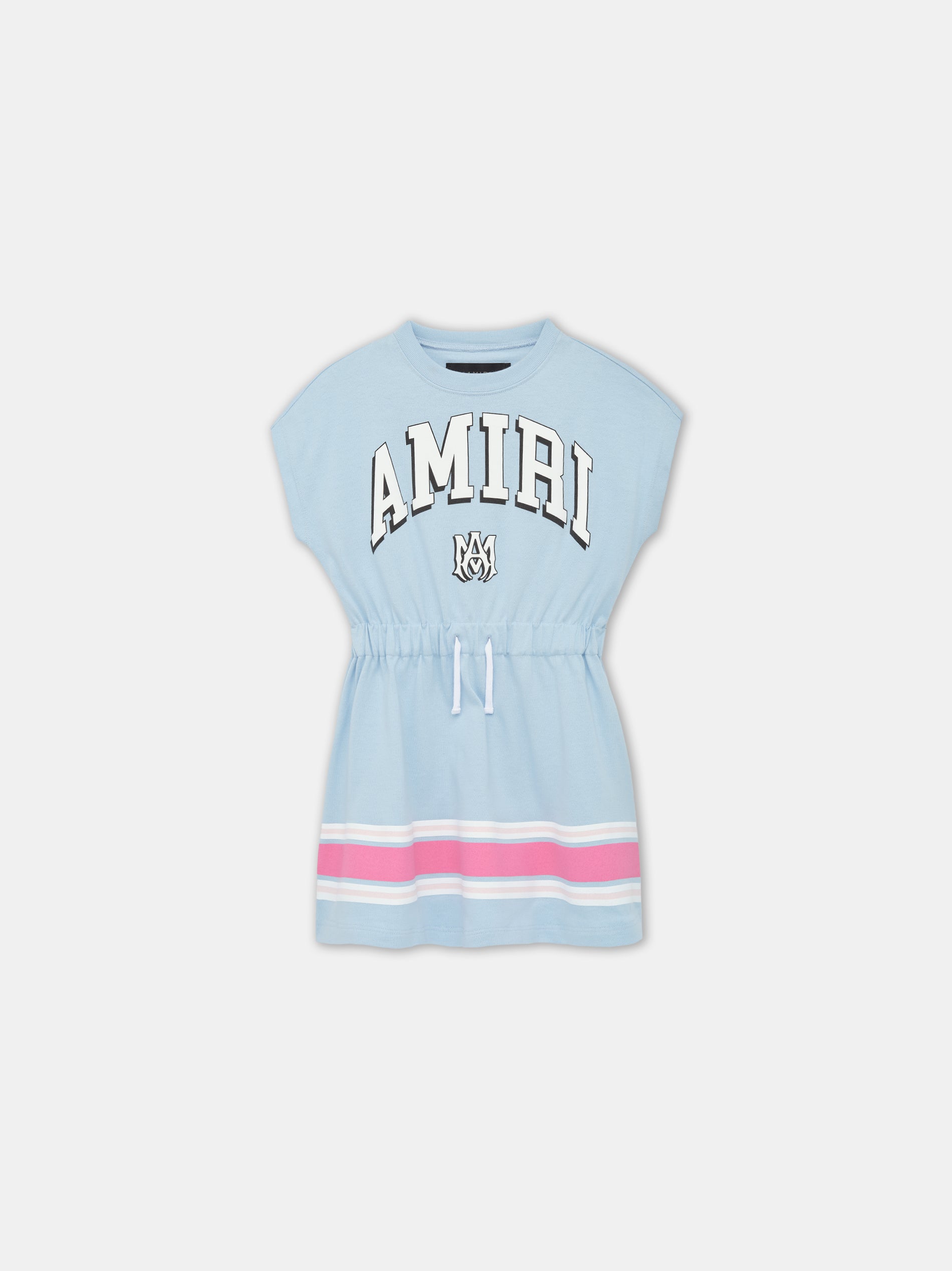 Product KIDS - KIDS' AMIRI STRIPE T-SHIRT DRESS - Cerulean featured image