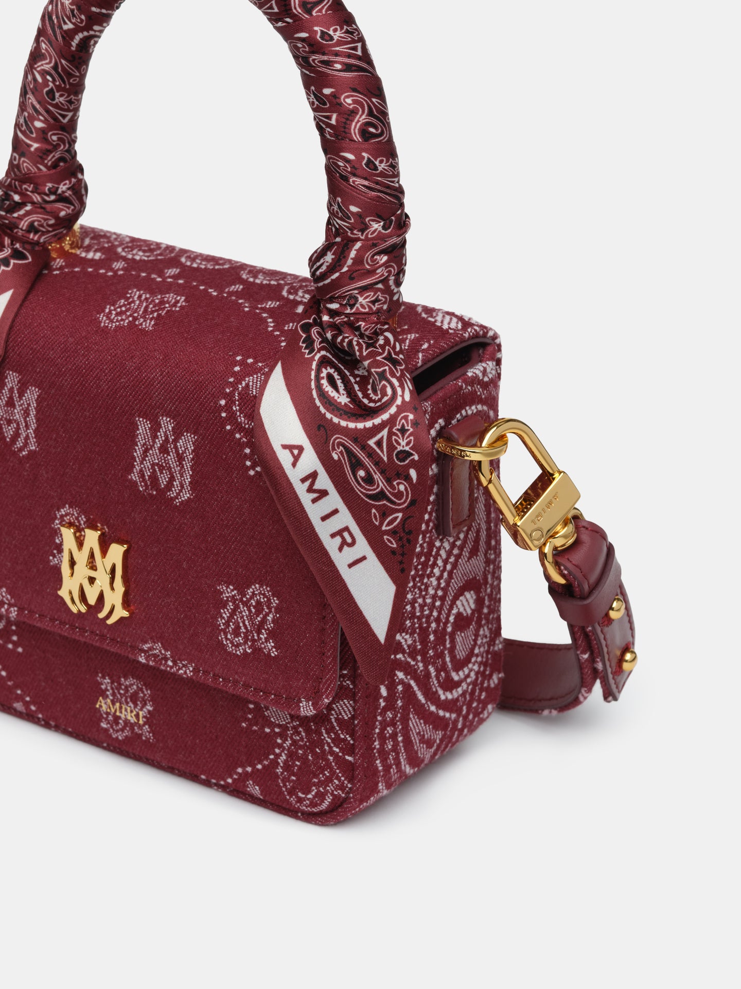 WOMEN - WOMEN'S DENIM BANDANA MICRO MA BAG - Deep Red