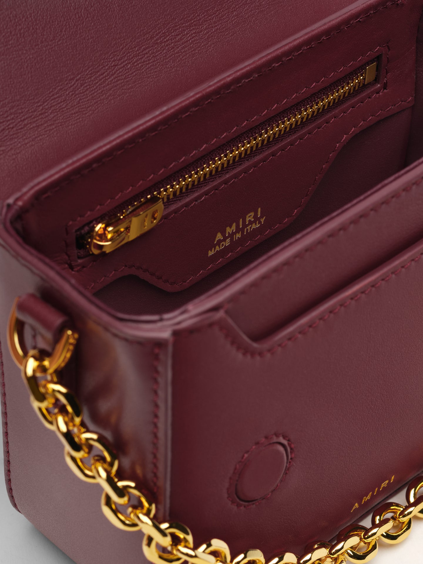 WOMEN - WOMEN'S MICRO MA BAG WITH CHAIN HANDLE - Burgundy