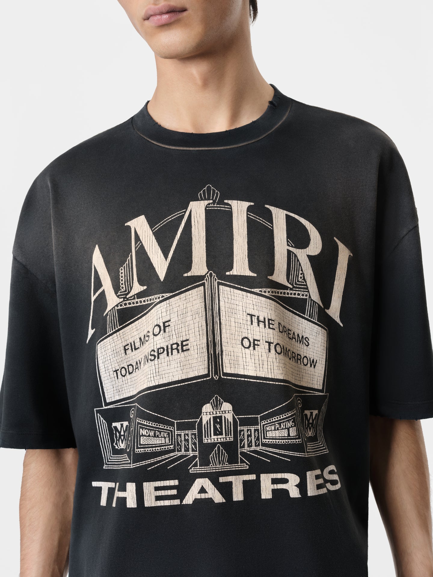 AMIRI THEATRES OVERSIZED TEE - Black