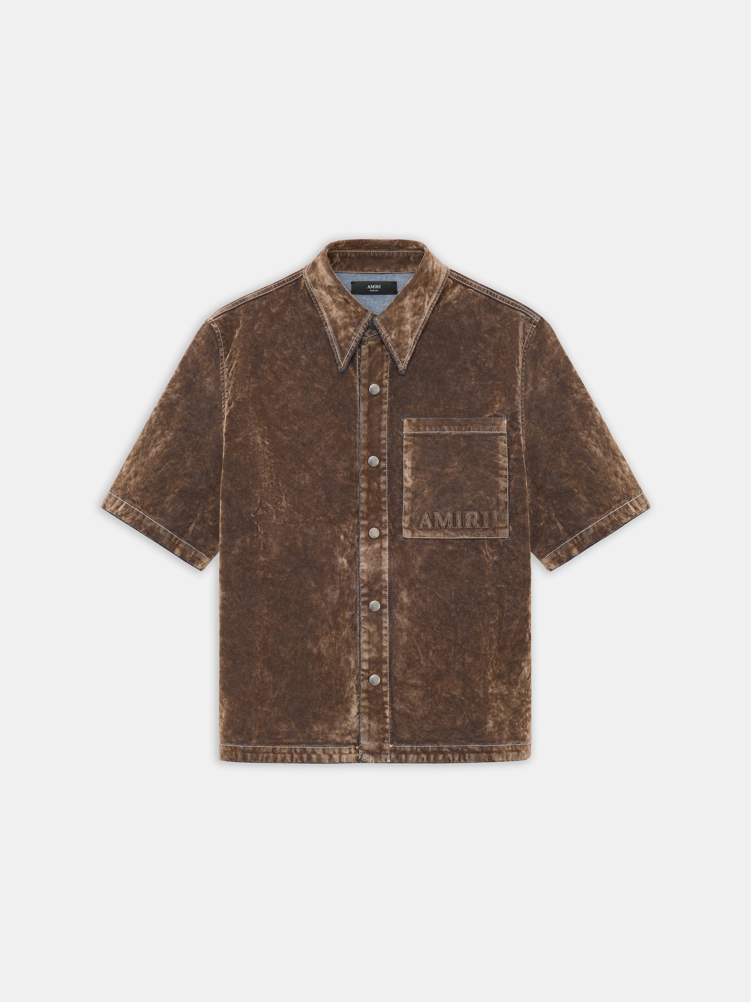 Product VELVET CAMP SHIRT - TAN featured image