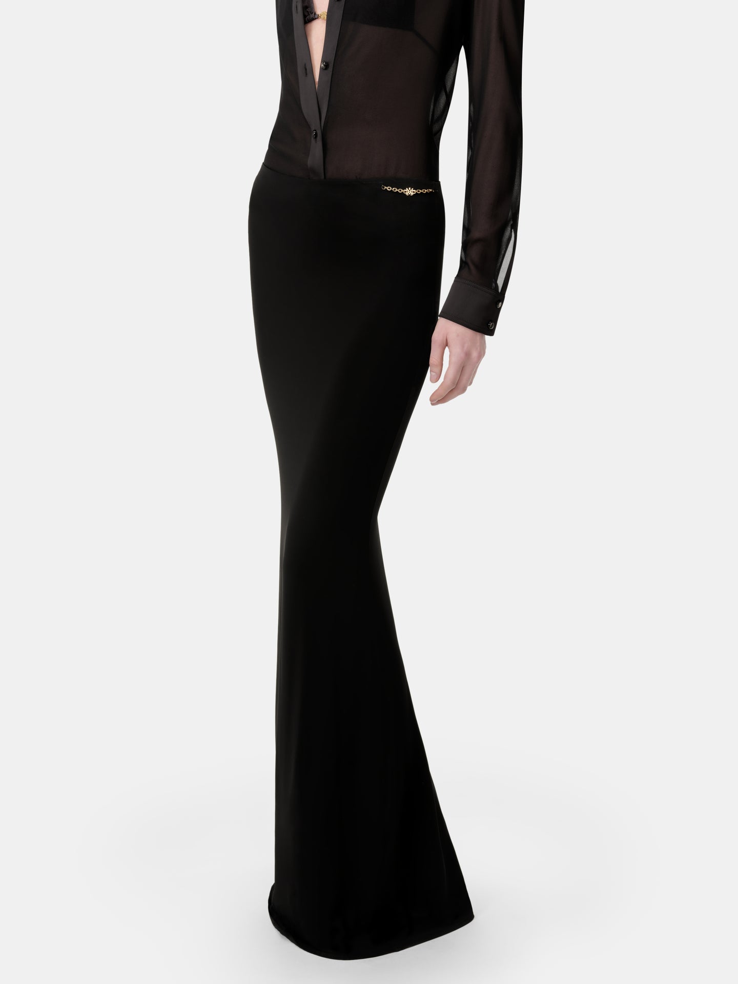 WOMEN - WOMEN'S MAXI SKIRT - Black - AMIRI