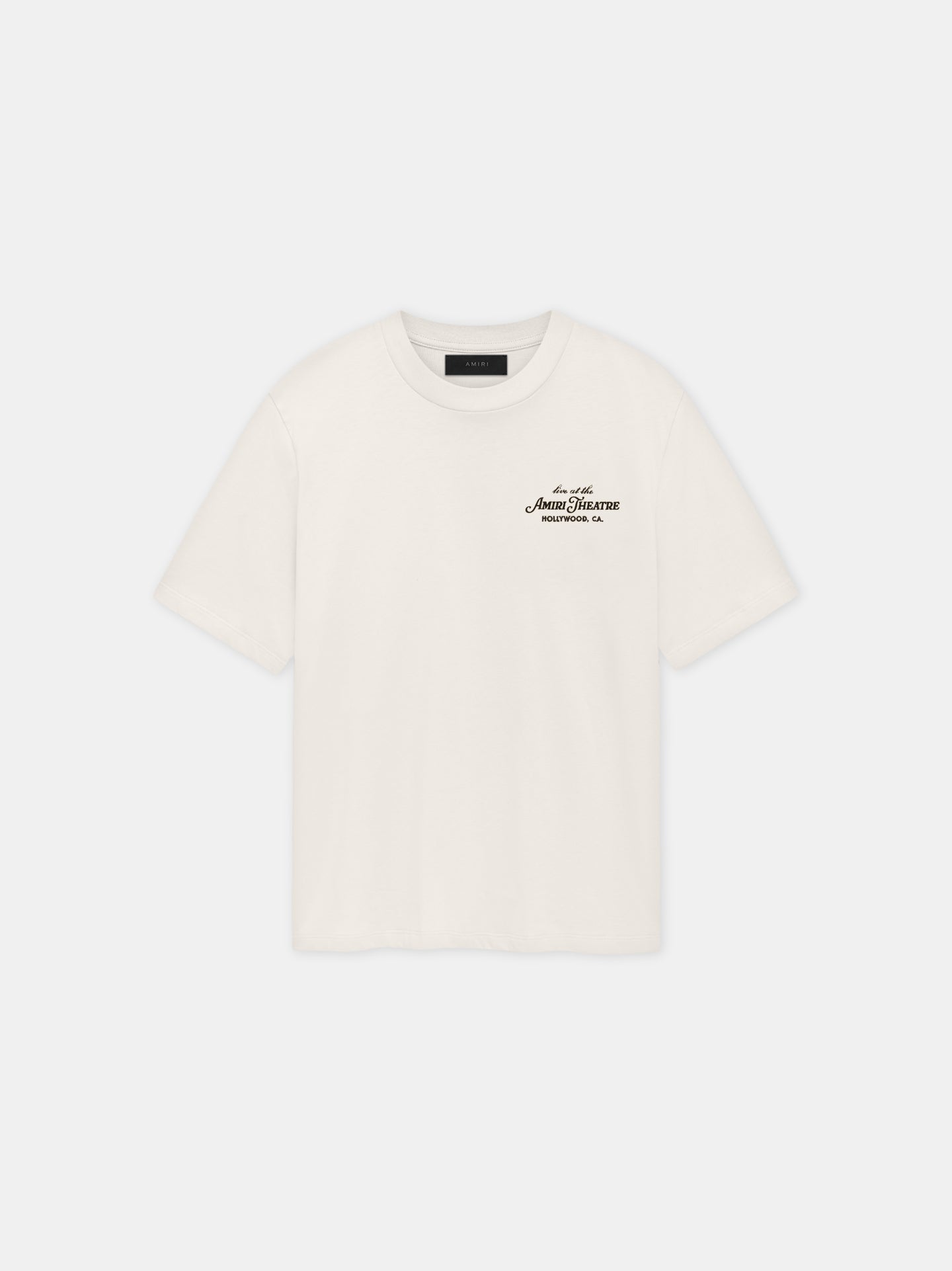 AMIRI THEATRE FLOCKED TEE - Alabaster