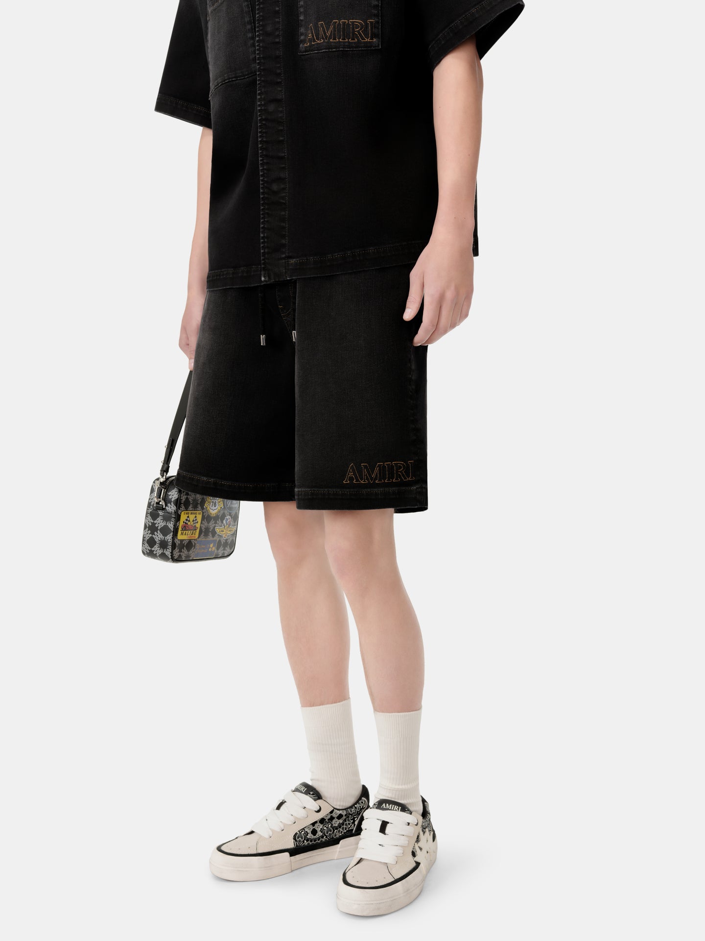 AMIRI 3D 5 POCKET SHORT - Vintage Black - AMIRI