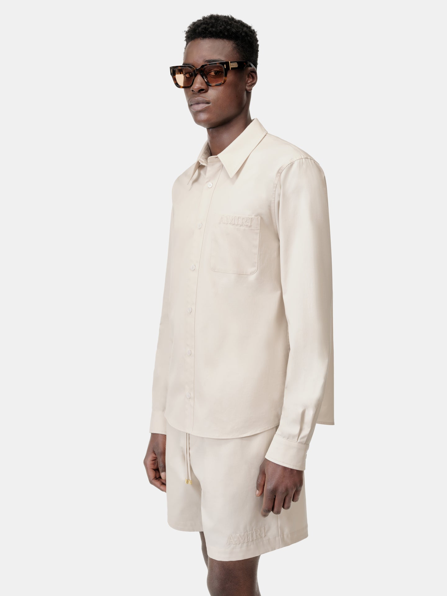 AMIRI LONG SLEEVE SHIRT - Alabaster - AMIRI