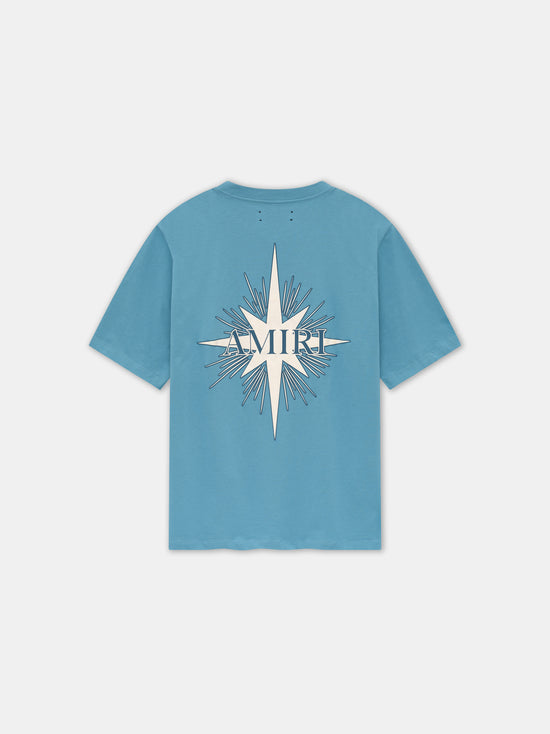 AMIRI STARBURST TEE - Wave Blue