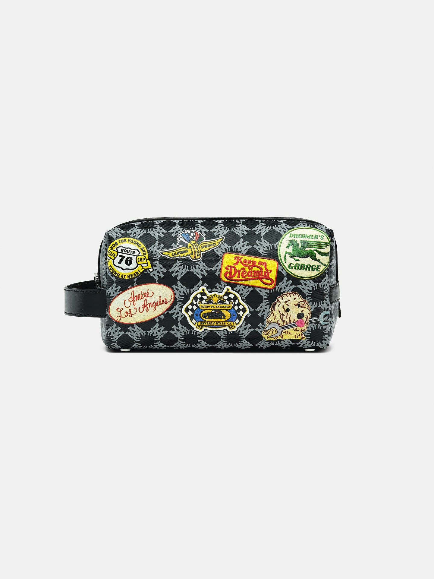 STATION PATCH DOPP KIT - Black - AMIRI