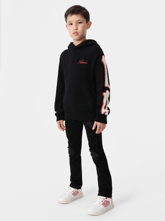 KIDS - KIDS' BONES HOODIE - Black