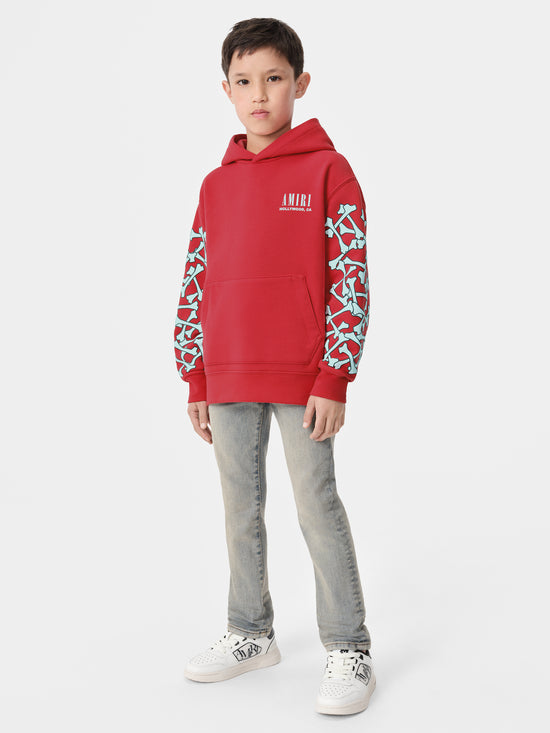 KIDS - KIDS' BONES HOODIE - Red