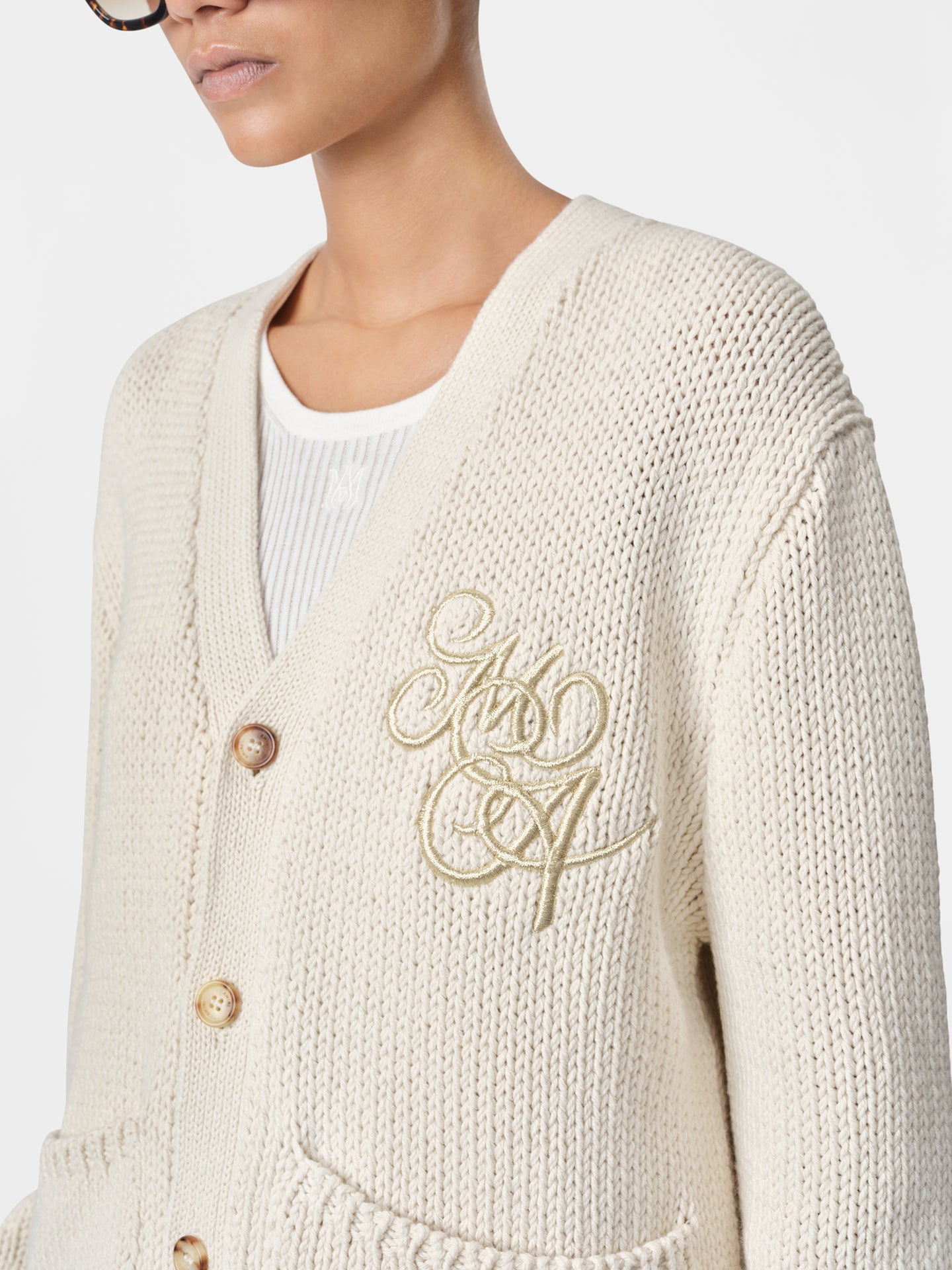 WOMEN - WOMEN'S MA SWIRL CARDIGAN - Alabaster