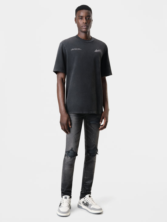 WAXED TONAL MX1 JEAN - Waxed Faded Black