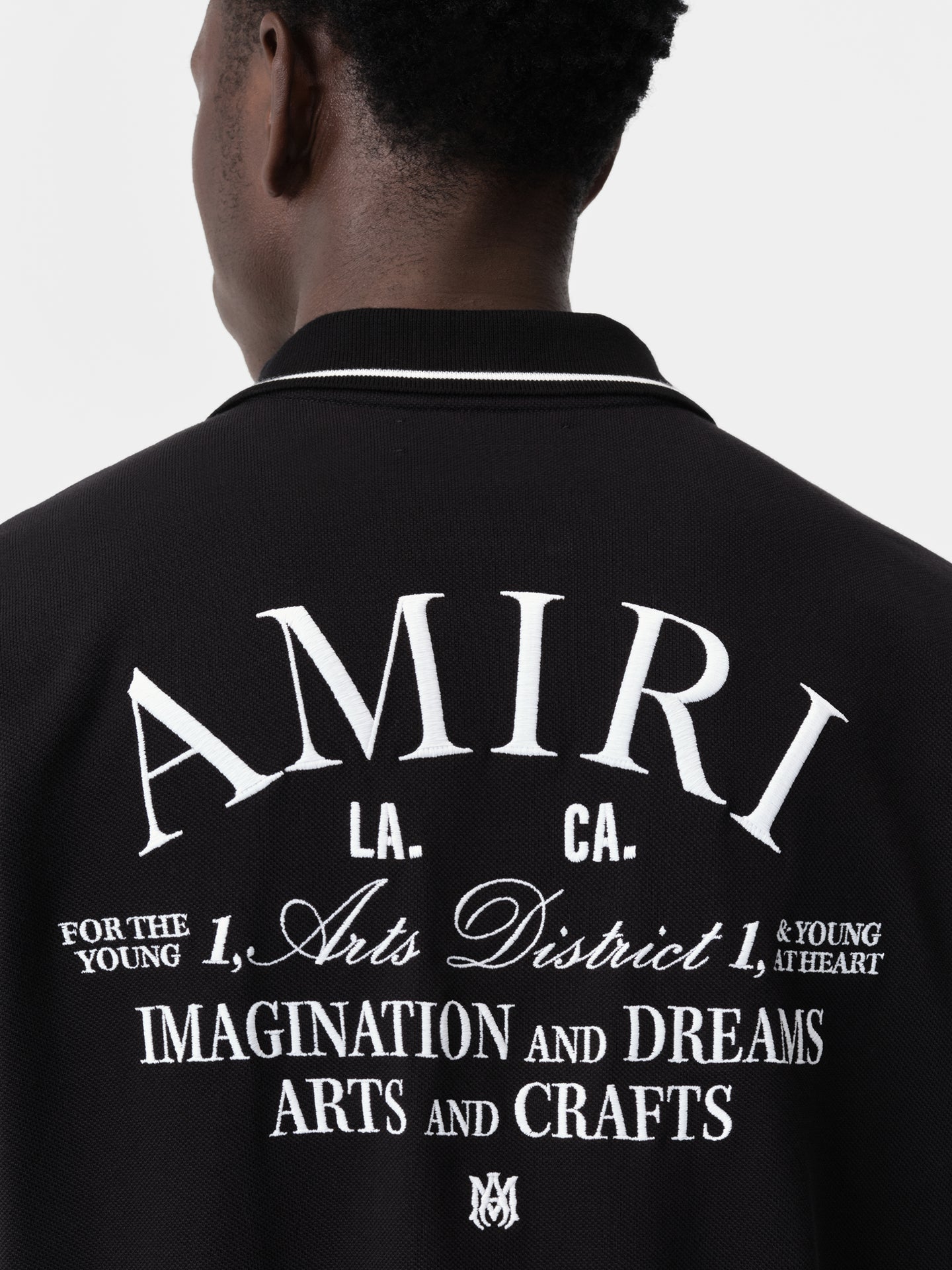 AMIRI ARTS DISTRICT POLO - Black