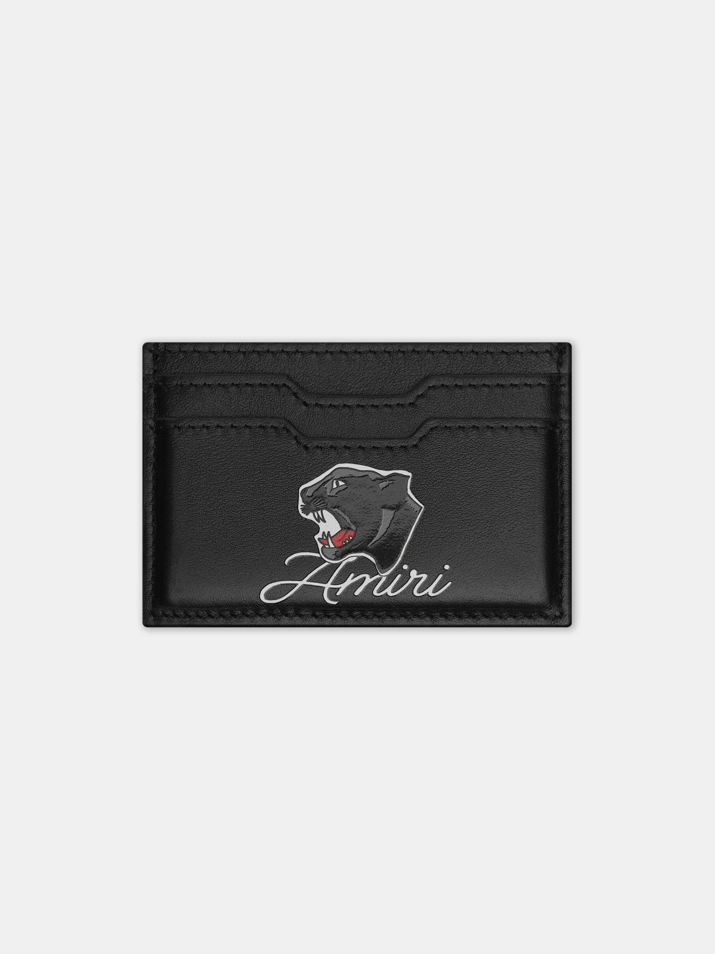 PANTHER LEATHER CARD HOLDER - Black