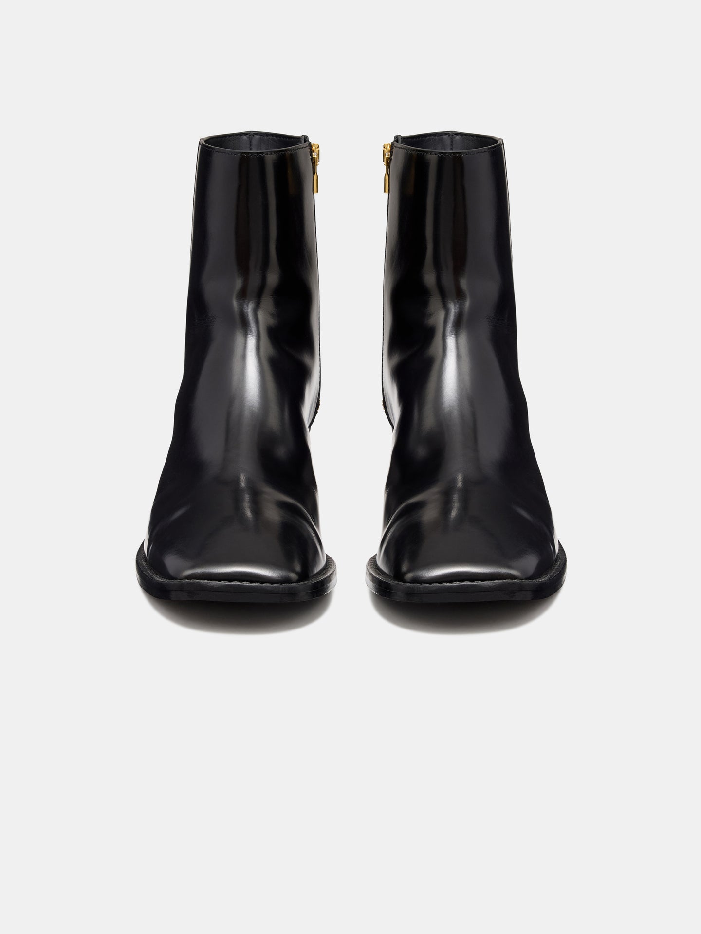 MA METALLIC HEEL BOOT - BLACK