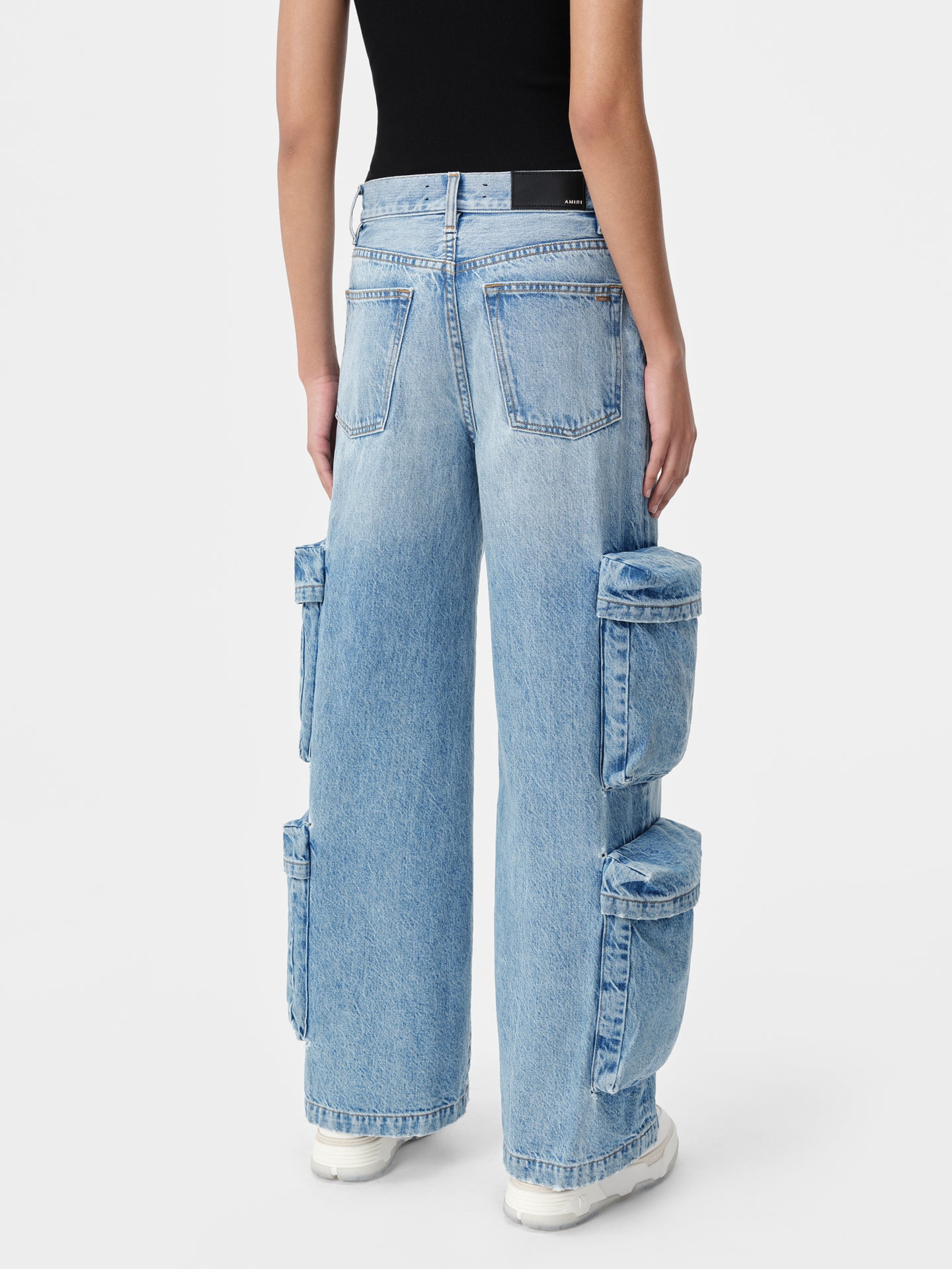WOMEN - WOMEN'S BAGGY CARGO JEAN - ANTIQUE INDIGO - AMIRI