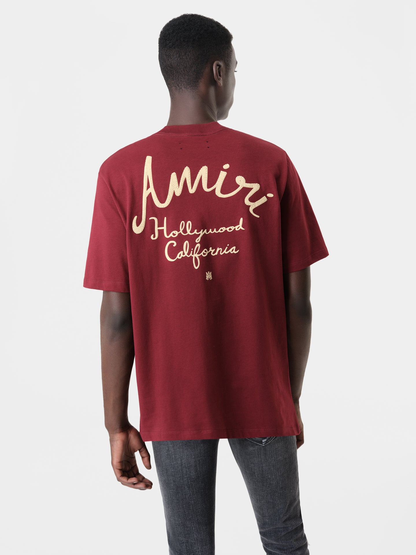 AMIRI HOLLYWOOD TEE - Burgundy