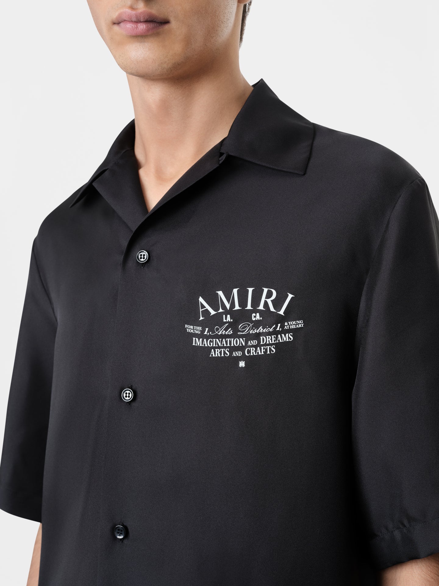 ARTS DISTRICT BOWLING SHIRT - Black