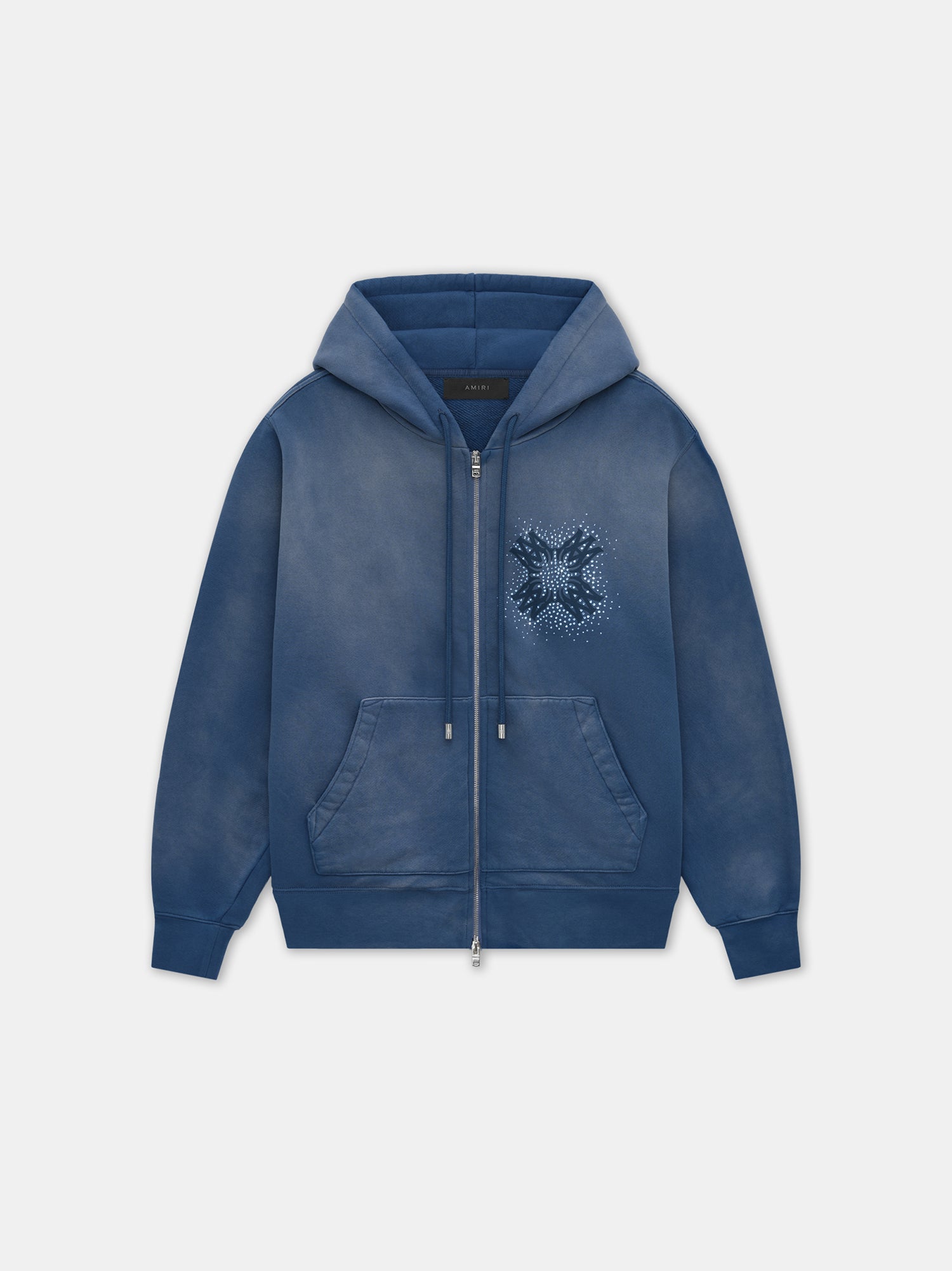 Product MA QUAD CRYSTAL ZIP HOODIE - Navy featured image