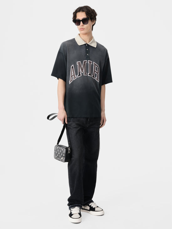 AMIRI VINTAGE OVERSIZED POLO - Black